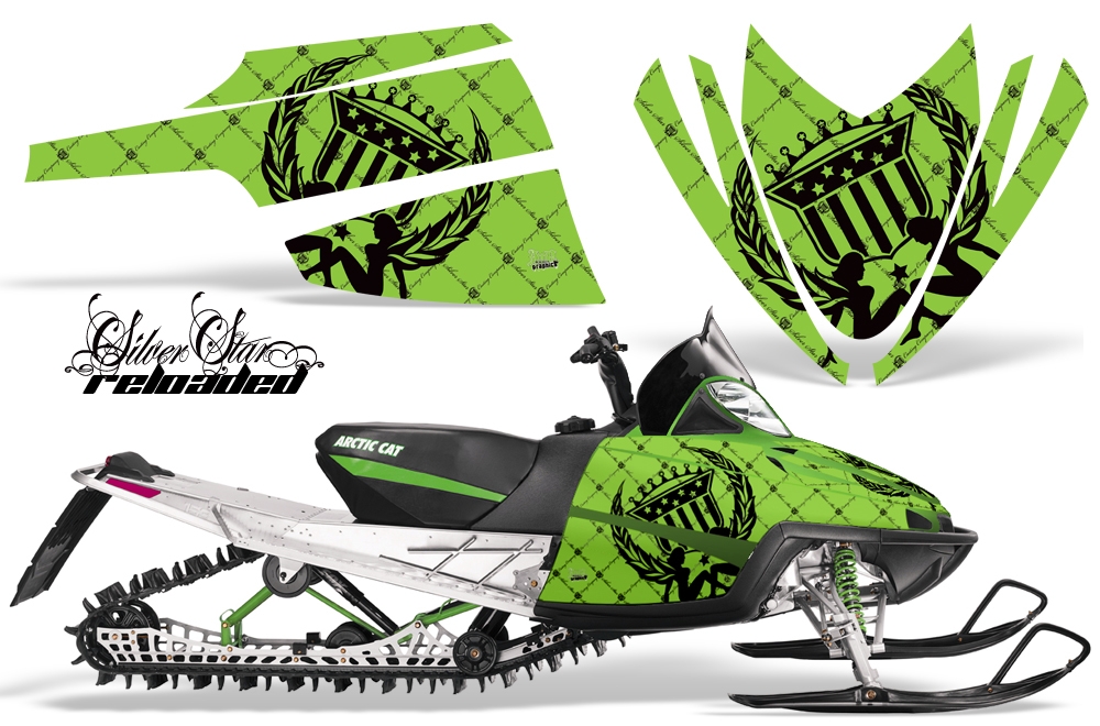 Arctic Cat M Series Graphics Kit RELOADED GREEN